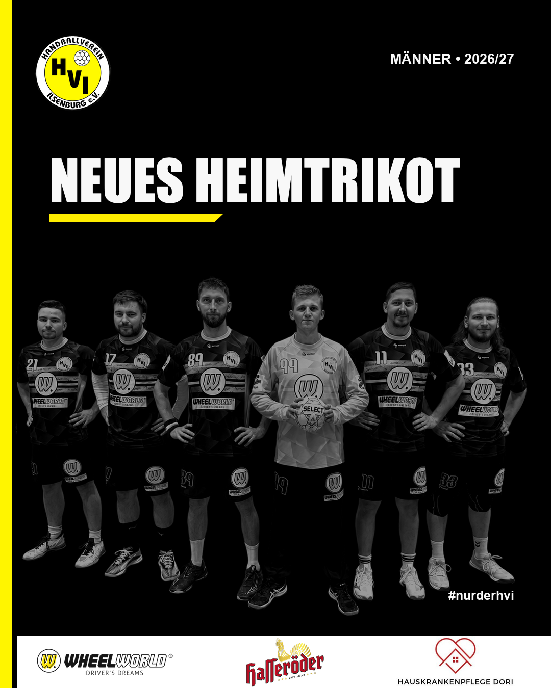 Neues Heimtrikot des HV Ilsenburg für die Saison 2026/27